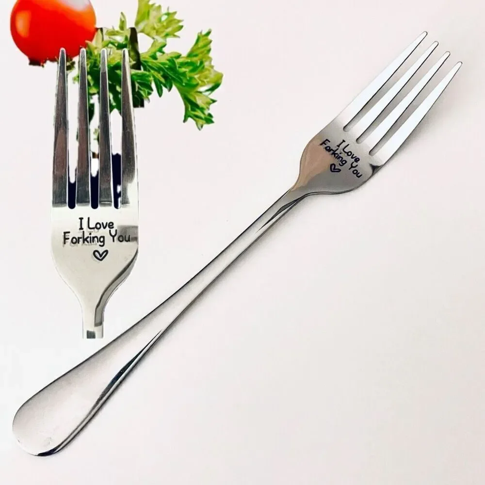 NWT Gorgeous “I love Forking You” Great Anniversary, Valentine’s Funny Fork Gift